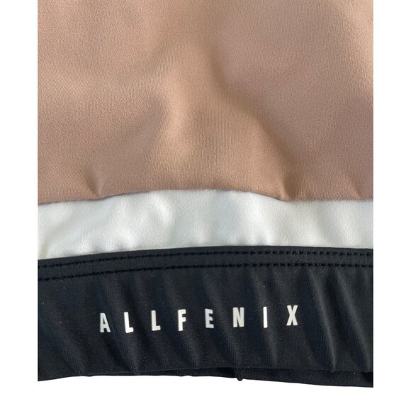 All Fenix Ivy‎ Beige Multi Color Block High-Impact Sports Bra Size Medium $65 - Picture 10 of 14